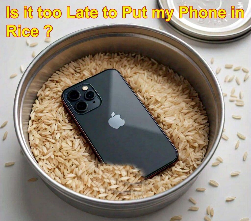 is it too late to put my phone in rice
